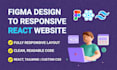 build a responsive react js website from your figma UI UX