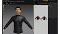create a 3d puffer or leather jacket for product visualization and ecommerce