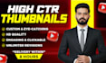 design professional and unique youtube thumbnails