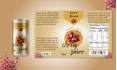 make candle bottle can sticker label design