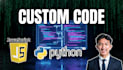 write custom python or javascript code for n8n workflows