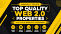 manually create top quality web 20 contextual backlinks for your website