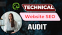 technical website seo audit with competitor analysis and action plan