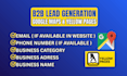 do google map scraping, b2b email adress scaping