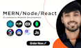 ecommerce website development mern node  react