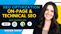 do onpage seo optimization GEO aeo setup and full technical audit services