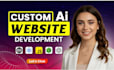 do custom ai website development as full stack developer, software developer