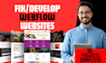 design webflow website, webflow developer and webflow expert