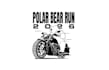 design polar bear motorcycle run logo