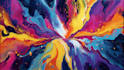 create digital oil abstract art