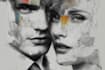 draw couple portrait illustration