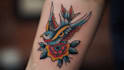 create custom logo old school traditional tattoo design