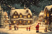 draw unique christmas illustration