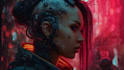 create amazing cyberpunk, sci fi, and portrait artwork