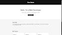 develop a responsive and modern website using HTML CSS js