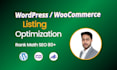 do woocommerce listing optimization and wordpress listing optimization