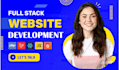 full stack developer, front end web developer, full stack website development