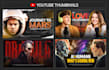 design premium youtube thumbnails
