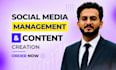 be your social media content manager