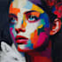 paint expressive colorful abstract portraits