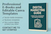 design professional ebooks and editable canva templates