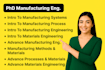 do introduction manufacturing system process advance method material engineering