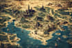 illustrate fantasy map and city map