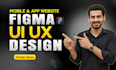 do UI UX design for website and mobile app in figma