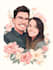 do couple portrait illustration from photo