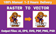 do vector tracing logo vectorize image to vector in 3 hours