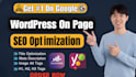 solve wordpress on page SEO errors with rankmath or yoast