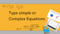 type maths equations, using ms word or equation editor