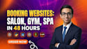 create a booking website or web app for salon, gym etc