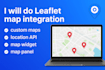 do leaflet map integration, custom map widget, api mapping and location api