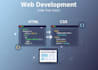 create a simple and clean website page using HTML and CSS