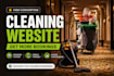 design a cleaning service landing page wordpress website