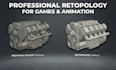 do retopology your 3d model and uv mapping