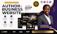 design book author website, ebook website, wix website, business website