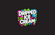 design dripped ice cream logo