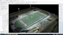 create dialux lighting simulations for american football and sports fields