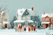 design christmas themed illustration