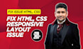 fix html,css,wordpress and responsive issues
