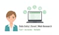 create google forms, web research, linkedin research, excel