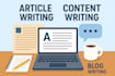 do article writing, copypaste writing