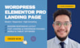 design a high converting wordpress elementor pro landing page