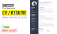 create a professional ats friendly CV resume and cover letter