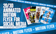 make motion flyer and graphics