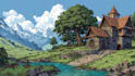 digitally paint fantasy landscape