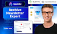 design beehiiv website, newsletter template and full beehive setup