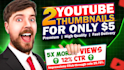 youtube thumbnail design in 24h delivery with free sample